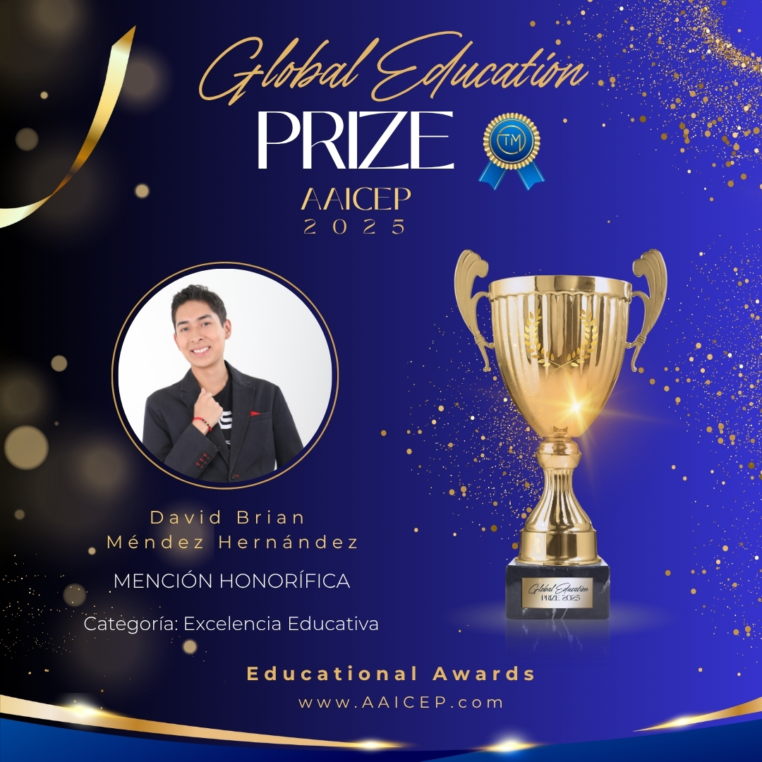 David Brian Méndez Hernández Global Education Prize 2025.