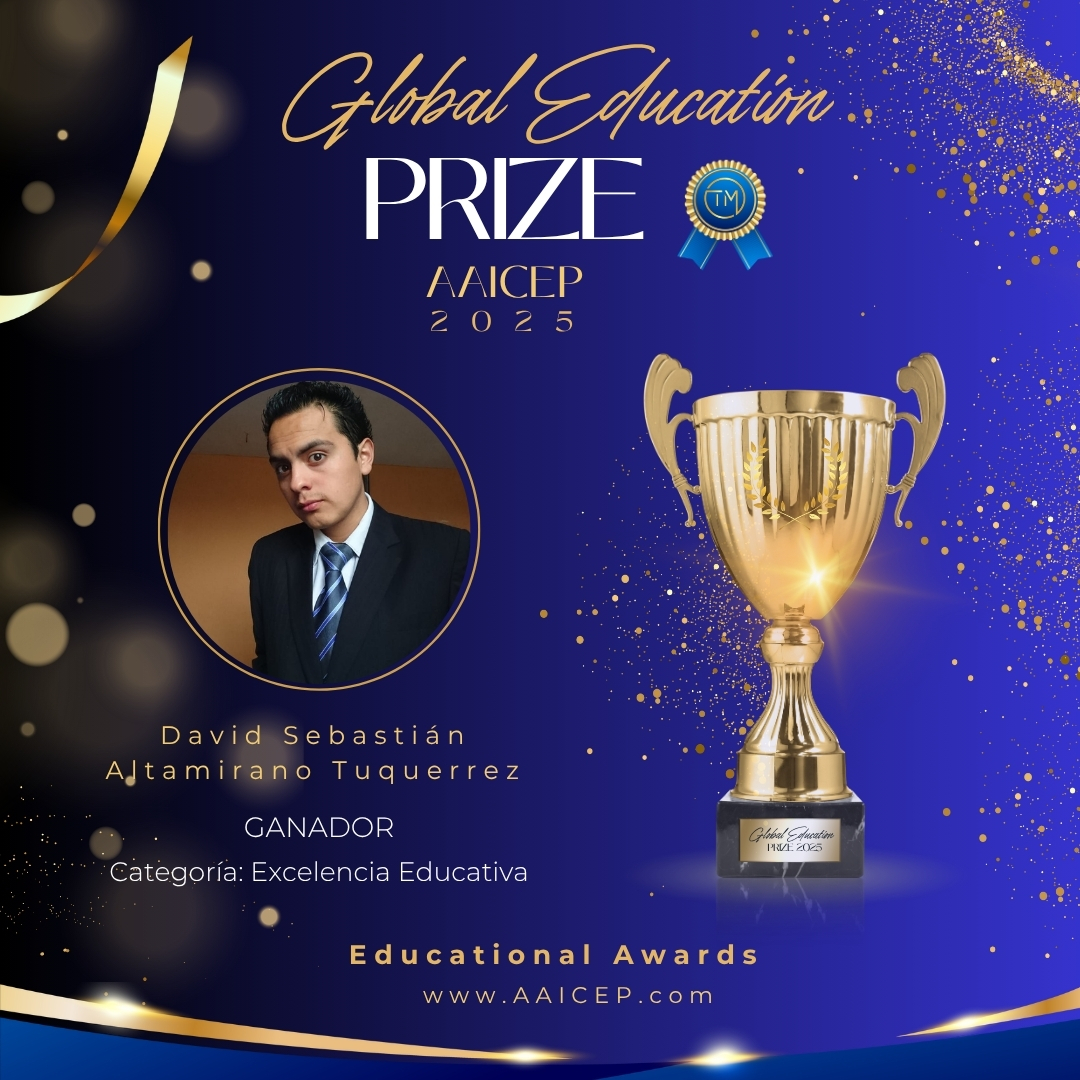 David Sebastián Altamirano Tuquerrez Global Education Prize 2025.